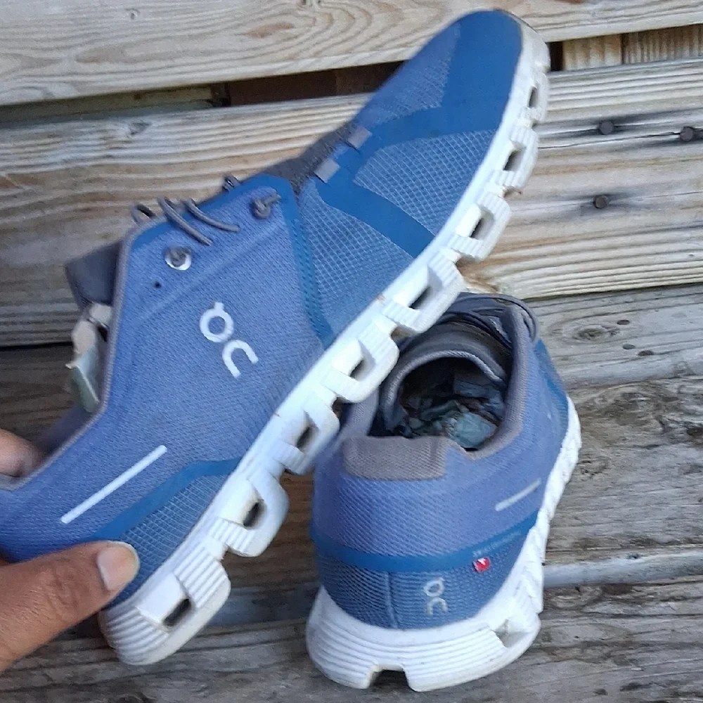 On Running Men's Blue and Gray Athletic Shoes - Picture 13 of 15